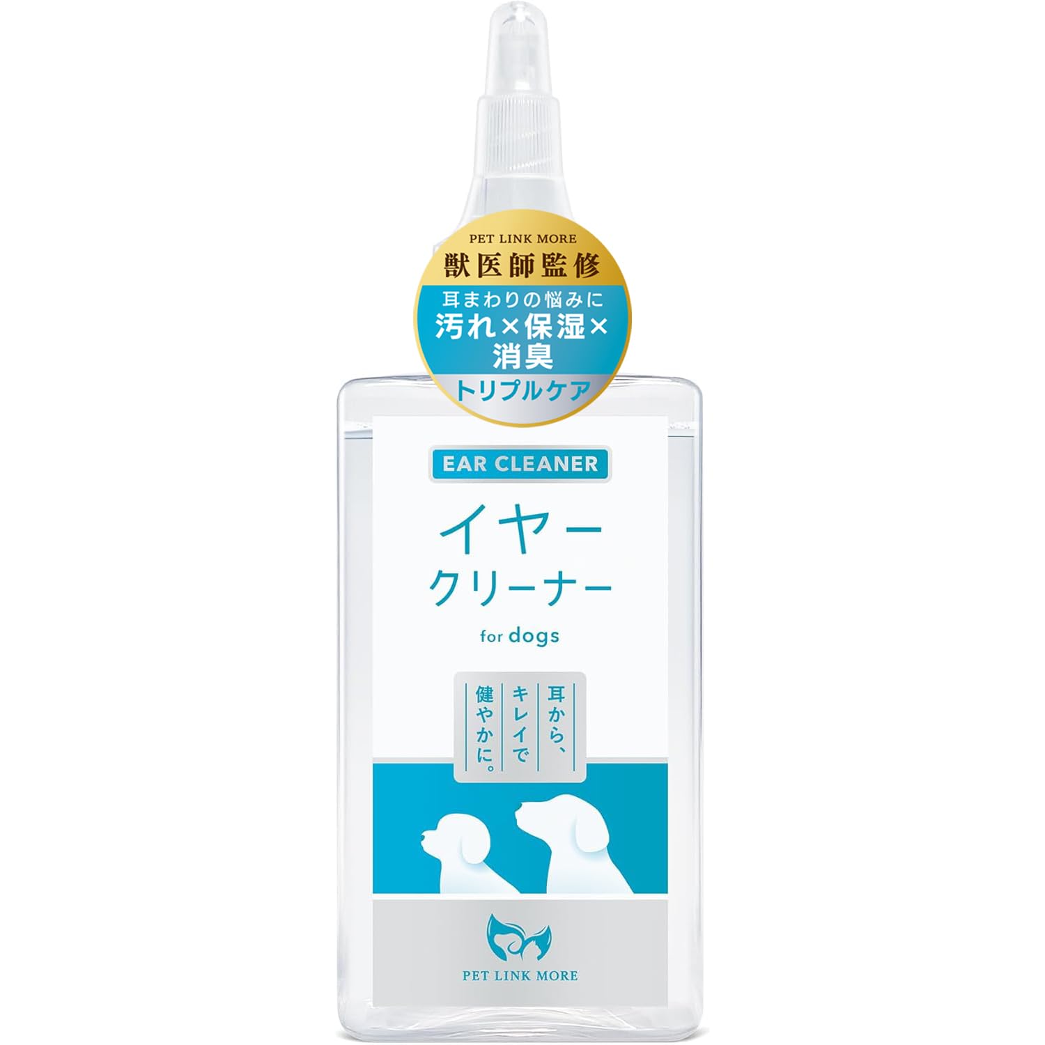 PETLINKMORE 【獣医師監修】イヤークリーナー 犬 ペット 耳掃除 洗浄…