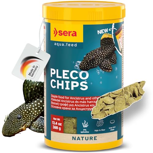 Sera Pleco Chips 13.4 oz Fish Food for Ancistrus & Plecos