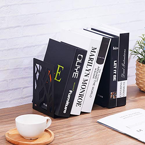 image for LOCONHA Book Ends Universal Premium Bookends for Shelves, Non-SkidBook