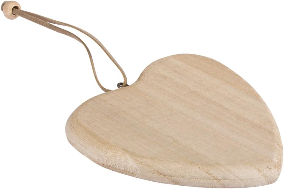 Rayher Wooden Heart Pendant, FSC Mix Credit, 10 cm Diameter, 62223000