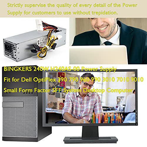 Fuente de poder 240W H240AS-00 para Dell OptiPlex SFF miniatura 6