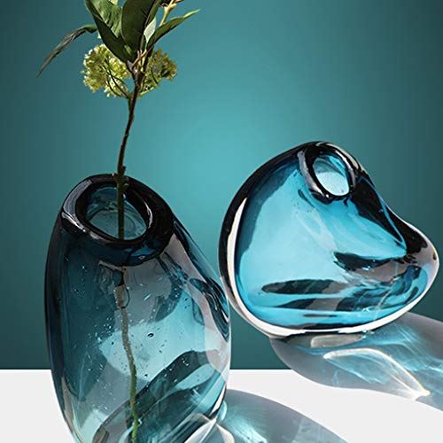 Vase pour fleurs minimaliste moderne en verre torsadé créatif - 3