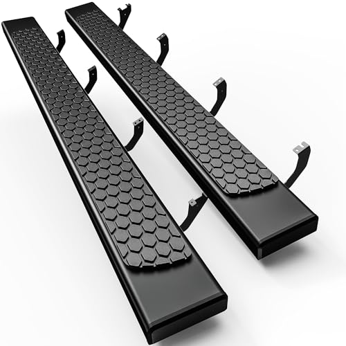 Estribos laterales para Toyota Tundra 2022-2026 de acero inoxidable negro miniatura 1