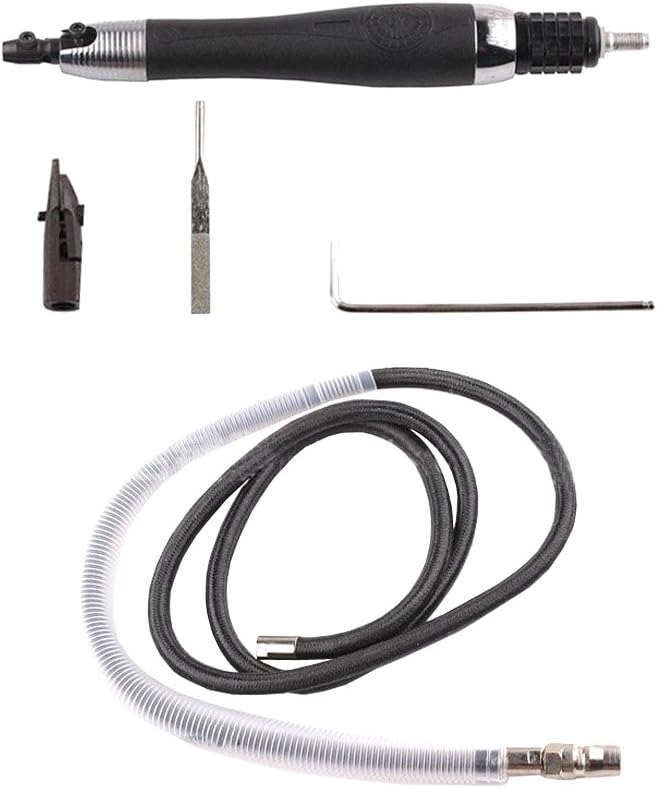 Pneumatic Ultrasonic Grinding Machine Reciprocating Ultrasonic Polishing Machine Ultrasonic Vibration Grinder (Black)