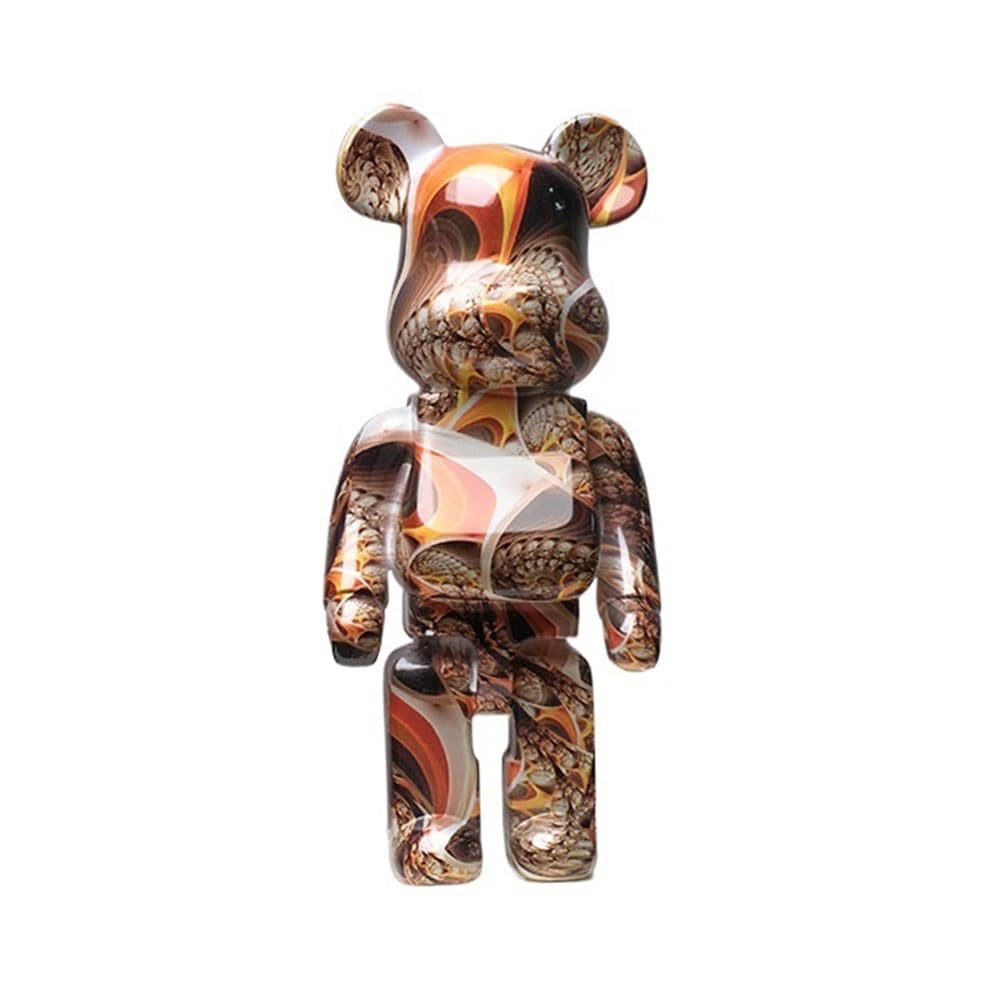 Hqdfcnm One Color 27Cm Bearbrick Home Desktop Decorations Collectible Display Cabinet Sculpture Violent Bear