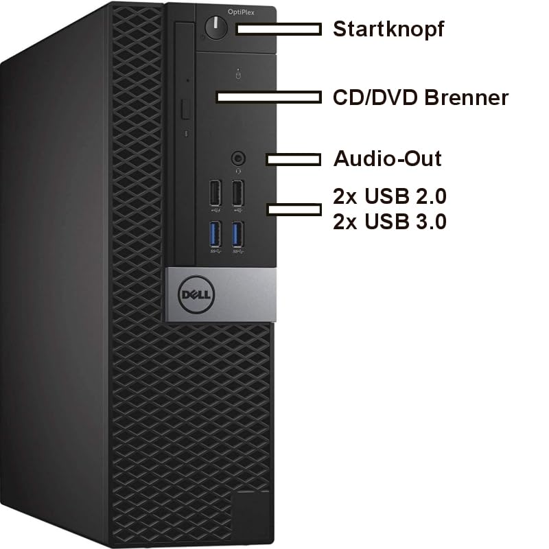 0ptiplex Intel i7 6700 8-Thread 4 GHz Business Office Multimedia Computer mit 3 Jahren Garantie! - i7 6700 8-Threads, 4 GHz - 32 GB DDR4-1 TB SSD - WLAN - DVD±RW - USB3 - Windows 11 Prof. - #7460 – Bild 3