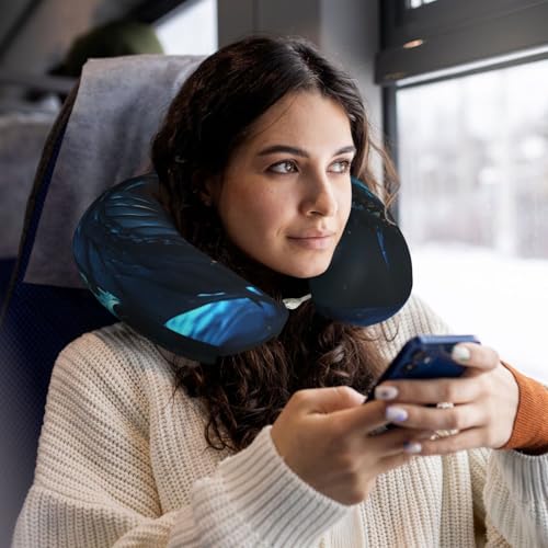 Almohada de viaje espuma viscoelástica talla única negra miniatura 5