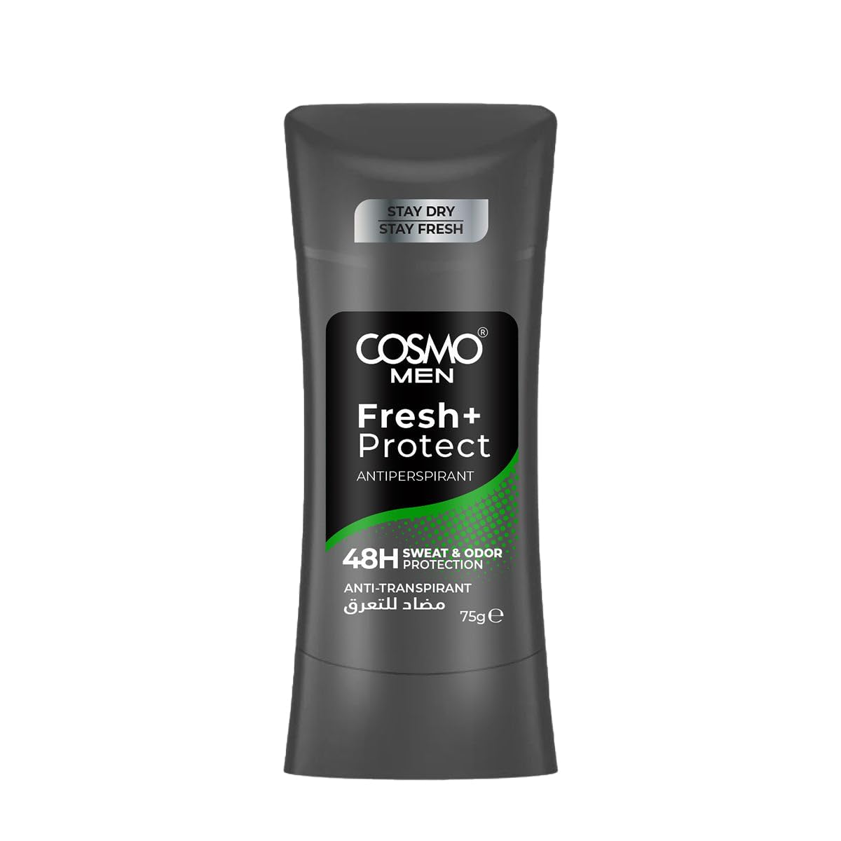 Cosmo Men Care Fresh + Protect Antiperspirant Stick, 75 g, 48H Sweat & Odor Protection, Quick‑Dry, Alcohol‑Free, Antibacterial & Invisible Deodorant Sticks for Men, Long Lasting Fragrance, Skin Care-picture-44