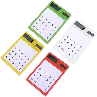 VILLFUL Calculadora Transparente 4Pcs Calculadora De Tela Sensível Ao Toque Calculadora Transparente Mini Calculadora Calculadora De Computador Portátil Calculadora Portátil