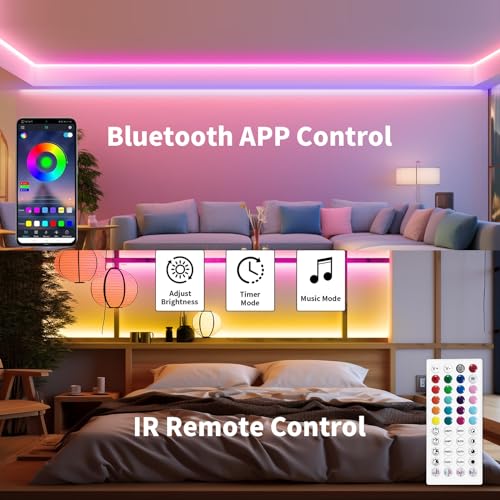 Tira de luz LED RGB Neon flexible 5 metros resistente al agua miniatura 6