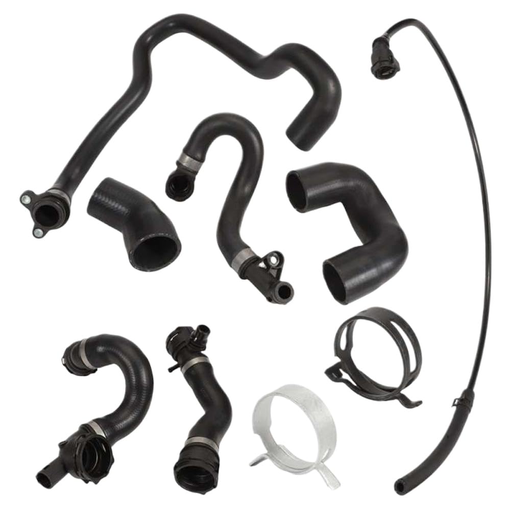 Radiator Hose for E87 E90 E92 E93 130i 325i 330i X1 with N52 2.5L 3.0L Engine 2005-2012 - Replaces OEM 11537545890 11537516414
