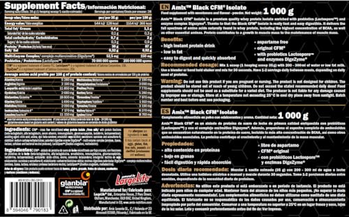 Amix-Proteina-BLACK-CFM-ISOLATE-Ayuda-a-Mantener-la-Masa-Muscular-Con-Enzimas-Digestivas-Facil-Digestion-Rapida-Absorcion-Proteina-en-Polvo-1-Kg-Sabor-Mango-pina