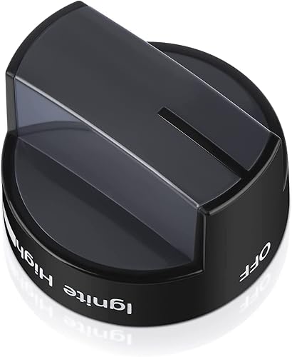 W10339442 - Perillas para estufa de hidromasaje, perillas de control de quemador de superficie de cocina, color negro, compatible con rango de gas