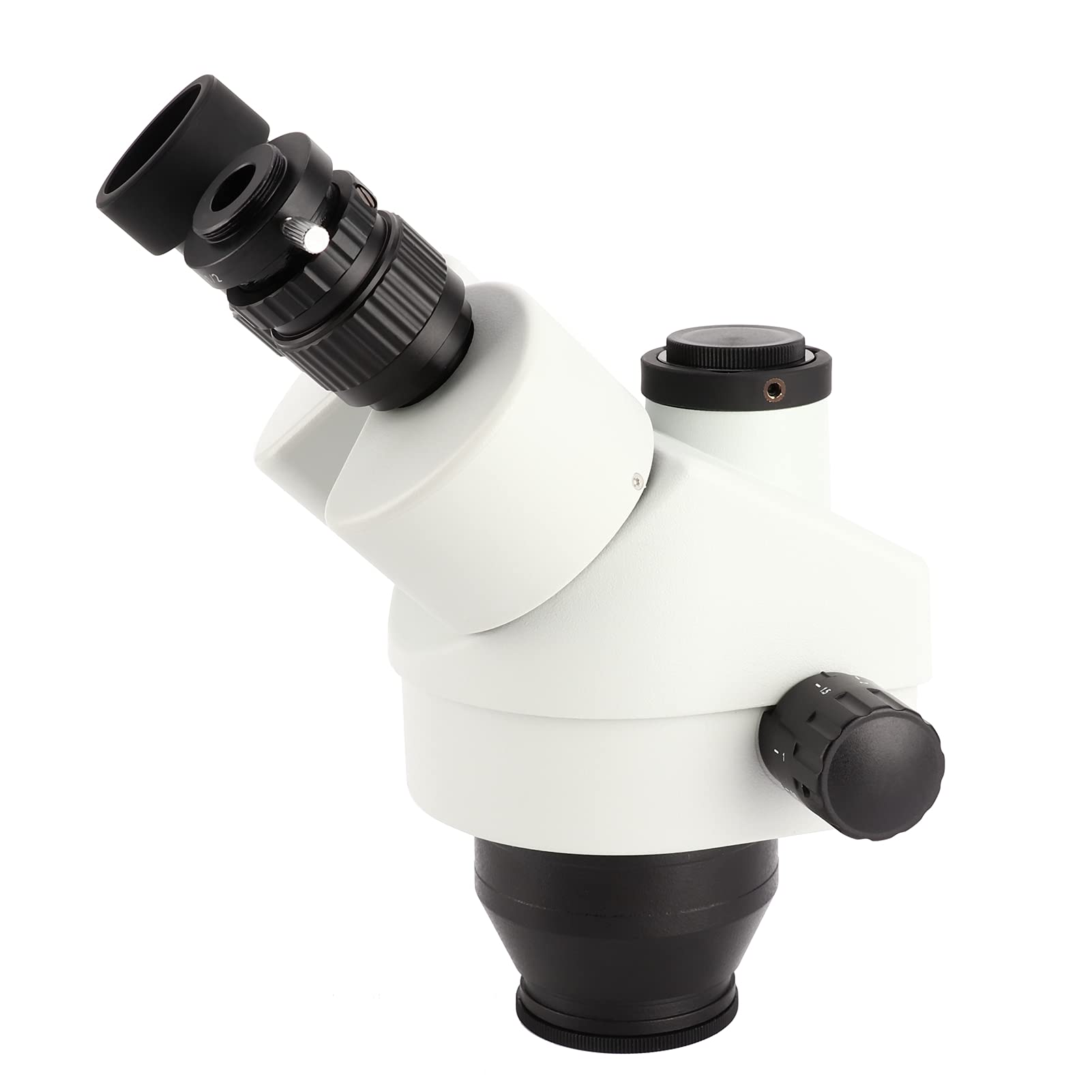 Cocoarm Set di Oculari per Microscopio Trinoculare 7X 45X Lenti per Microscopio Stereo in Vetro con WF10X 20 0,7 4,5X Zoom 360 Testa Rotante per Ispezione di Riparazione di Laboratorio (Con