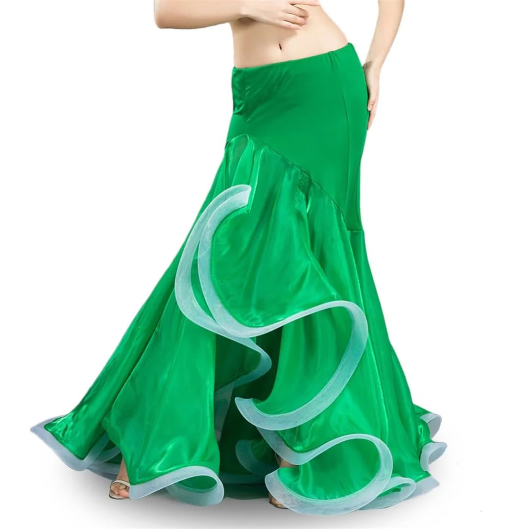 Faldas amplias y vaporosas, Falda de Danza del Vientre Gasa for Mujer en Multicolor