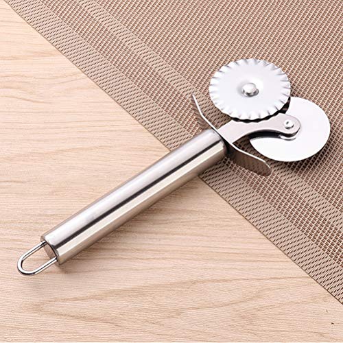 Cortador de pizza de aço inoxidável da Lioobo, cortador de massa e cortador de massa