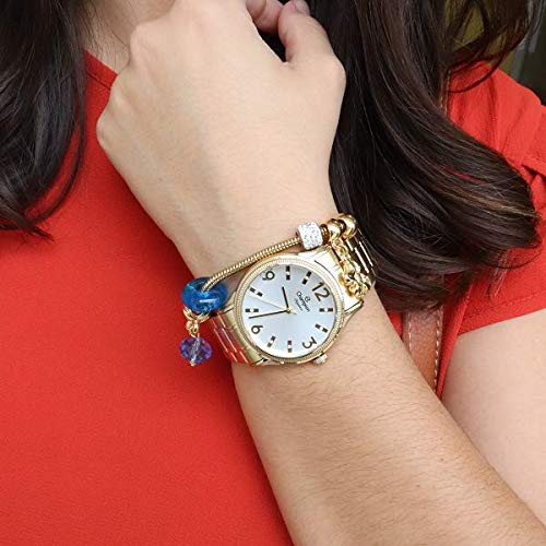 Kit Relógio Champion Feminino Dourado Analógico CN25832W + Pulseira Berloques