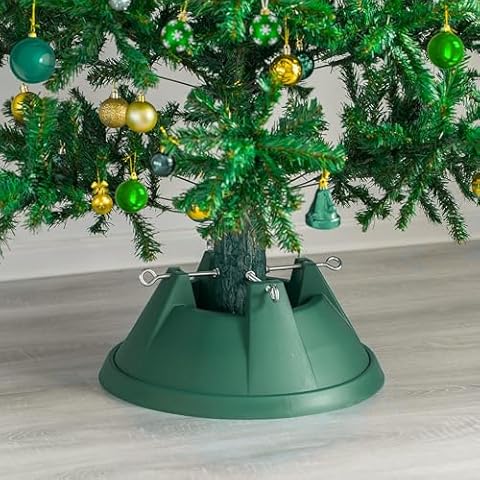 ADEPTNA Heavy Duty Christmas Tree Stand Premium Sturdy Plastic Xmas Tree Holder Cover