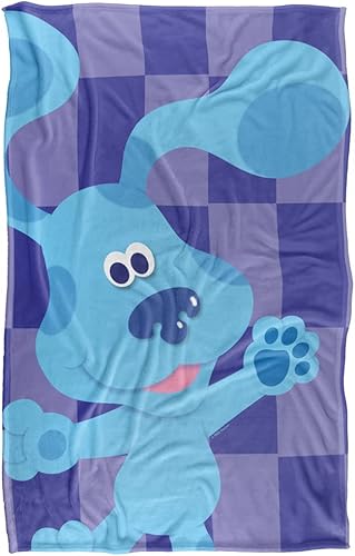 Miniatura 2 de Blues Clues - Manta grande azul sedosa al tacto súper suave, 36 x 58 pulgadas