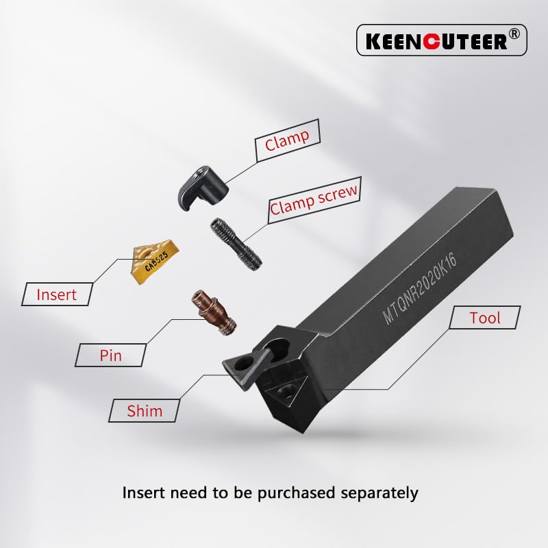 1pc MTQNR1616 MTQNR2020/2525 External Turning Tool MTQNR MTQNL Lathe Bar Turning Holder CNC Cutting Tool Cutter Bar(MTQNL2525M16)