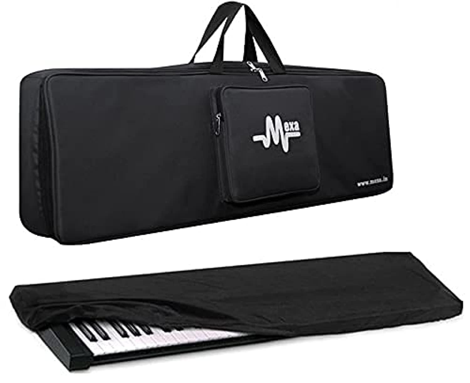 Mexa compatible with yamaha PSR-E473 / E463 / E453 keyboard bag padded quality with dust cover.
