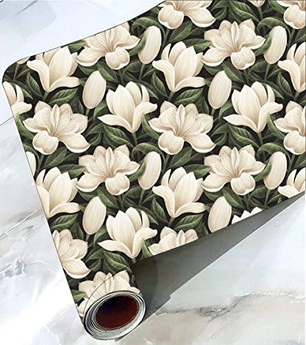 Image of CABANA HOMES Wall Stickers Botanical DIY Flower Wallpaper for Decals (45 x 125 cm, 2 Rolls) (12 sq. ft) Decorative Self Adhesive Home Decor Bedroom Living Room Drawing Room, Green