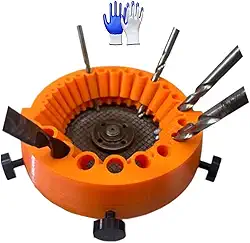 Afiador de brocas, acessório de moagem de broca elétrica, moedor de broca antigo, moedor de ângulo de lâmina gigante para brocas de moagem, brocas de 2 a 13 mm para moagem de 125 mm (1 peça)