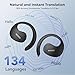 MINISO X15 PRO Translation Earbuds Real Time Translator Earbuds Wireless Bluetooth 5.4 Open Ear AI Headphones for 135 Languages Translation Ear Buds with Earhooks Support Playing Music Phone Calls