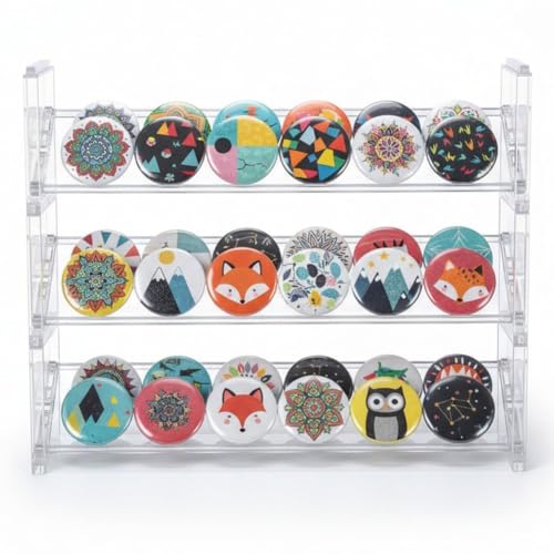 Vitrine de rangement pour boutons et petits objets de collection sur étagère - 5