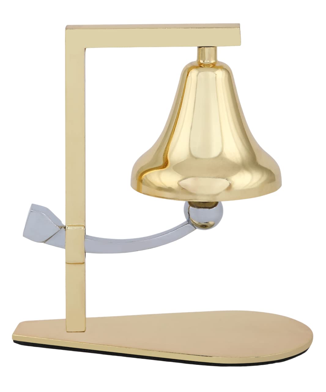 ZAHEPA Vintage-Inspired Metal Manual Call Bell | Clear Ring Tone | Ideal for Hotels, Restaurants & Service Desks | Durable & Elegant Decor Piece 3