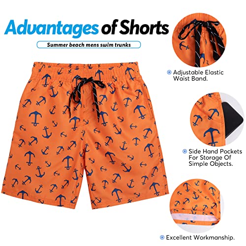 Techcity Mens Swim Trunks, Quick Dry Beach Swim Shorts Bathing Suit Swimsuit With Pockets And Mesh Lining thumb #2