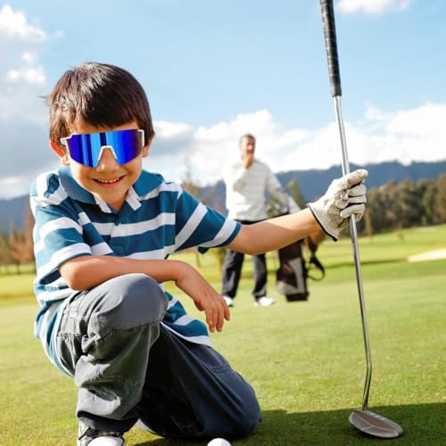 FEISEDY Kids Sunglasses Youth Baseball Sun Glasses, UV400 Sports Teens Cycling Shades for Boys Girls Age 8-16 B00482