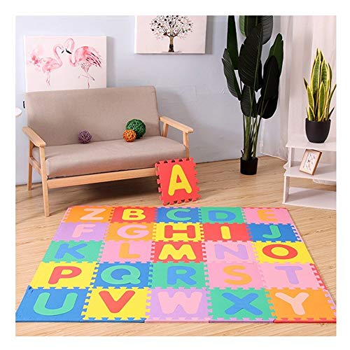 Preisvergleich Produktbild GYYARSX Puzzlematte Kids Alphanumeric Educational Ineinandergreifende Fliesen Spielzeug Geschenk, 3 Farben (Color : B, Size : 31X31X1CM-36PCS)