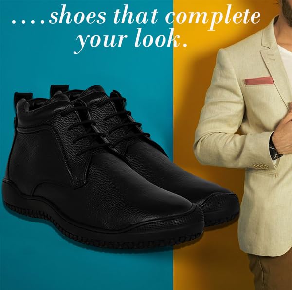 Image of Allen Cooper Shoes Genuine Original Leather Casual /Formal Lace-up Shoes (Color Options- Black /Brown, Sizes- 6,7,8,9,10)