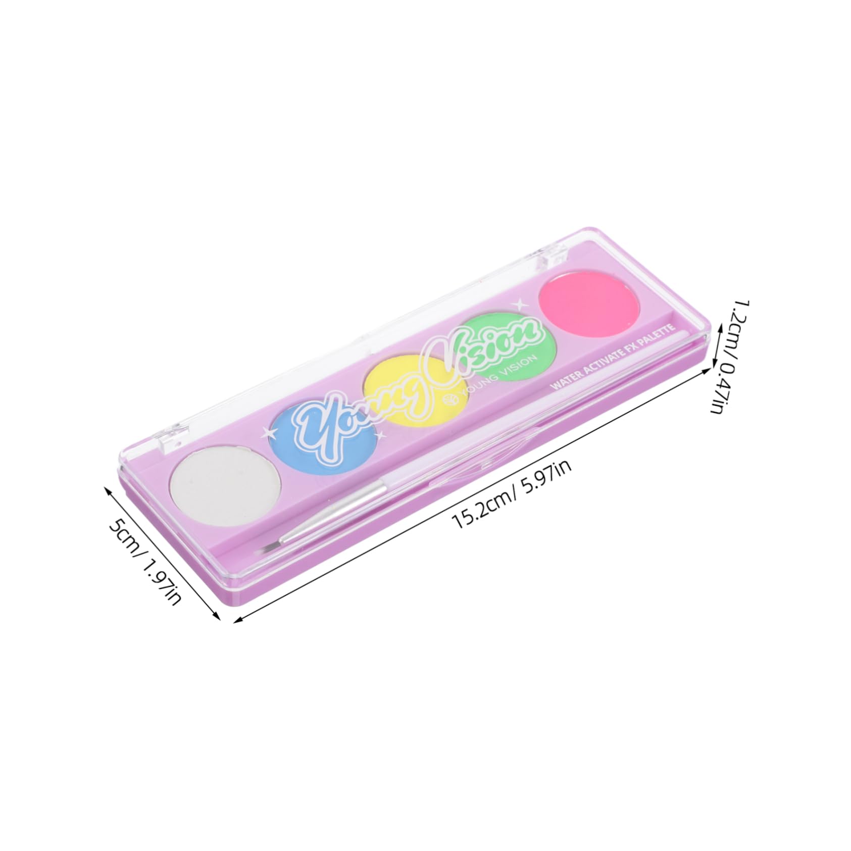 VICASKY Face Painting Paste Palette Neon Makeup Water-soluble Halloween Party Kit Stage Cosmetics Travel-friendly Face Paint Set for Boys and Girls Adults