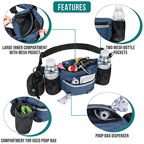 PetAmi Pochete de cachorro, bolsa de petiscos para passear com cães, treinamento, dispensador de sac