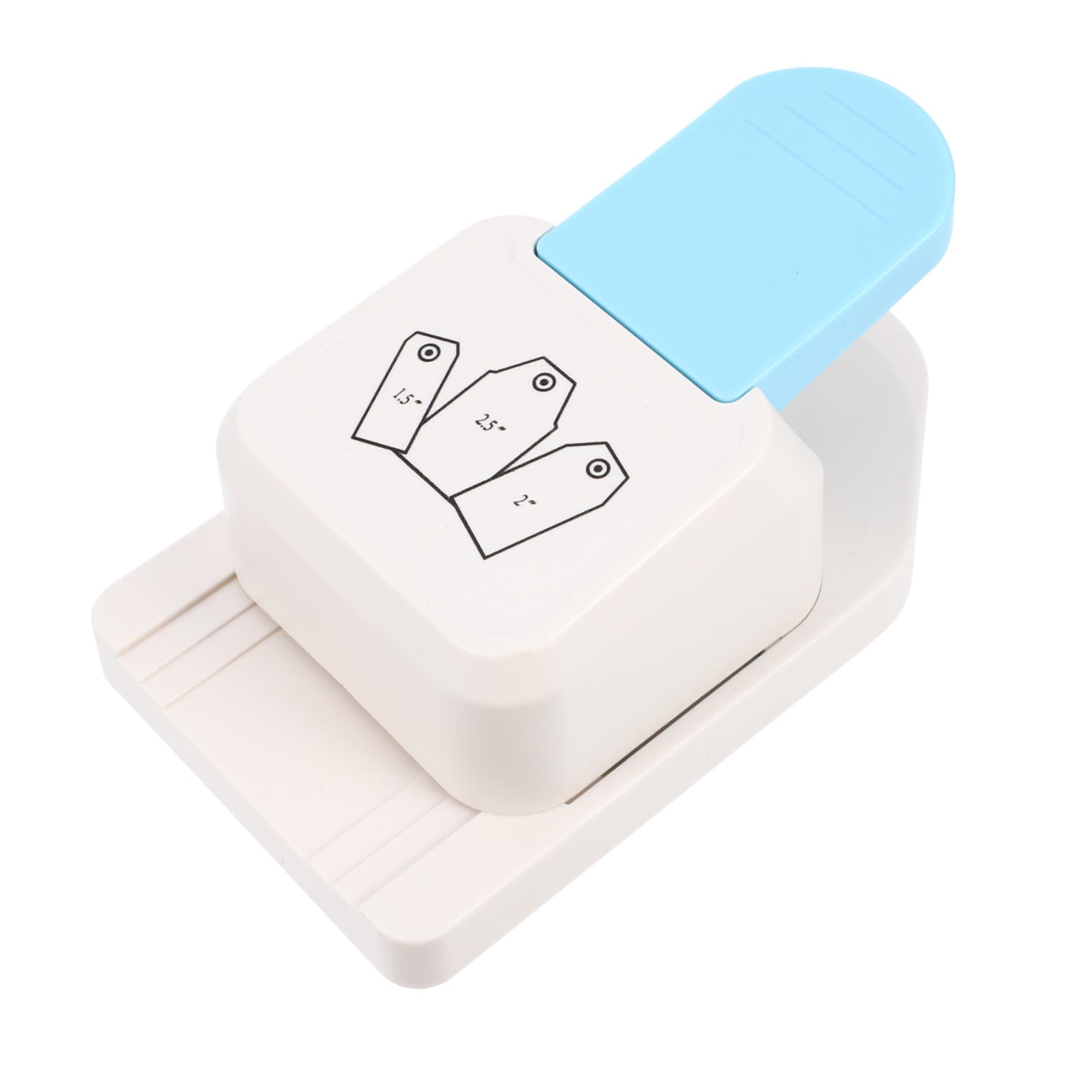 Punzone Artigianale per Carta a Forma di Etichetta 3 in 1 | Tre Larghezze 3, 8cm 5, 0cm 6, 4cm, Impugnatura Ergonomica, Abs e Lega di Zinco