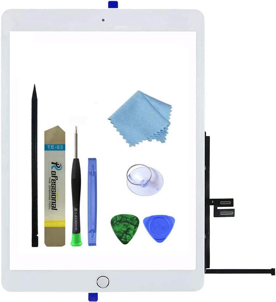 Zentop for iPad 7 7th Generation/8 8th Generation Screen Replacement Touch Digitizer Glass 10.2 2019/2020 for 7th 8th Gen A2197 A2198 A2200 A2270 A2428 A2429 A2430 Repair Kit + Home Button + Tools