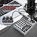 BOMGE Audio Mixer, Sound Board Mixing Console with 5 Channel Digital USB Bluetooth Echo Delay Effect, 48V Phantom Power Stereo DJ Mixers for Recording, Live Streaming, Podcasting (BM-05 5 canales)