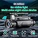 Yoidesu Night Vision Monocular, 4K WiFi Infrared Monocular Telescope, 64MP Photo & 28X Zoom, Built in Animal Sound Simulation System, for Hiking and Camping