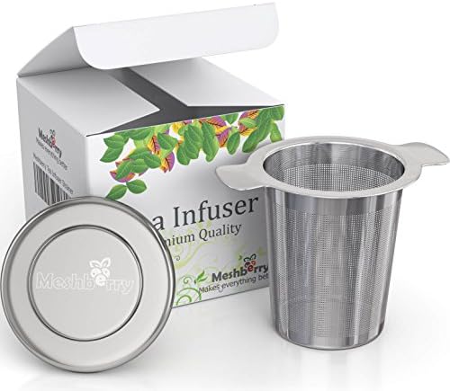 Loose Tea Infuser and Strainer - Premium Stainless Steel - Single Cup - Leaf Tea Steeper