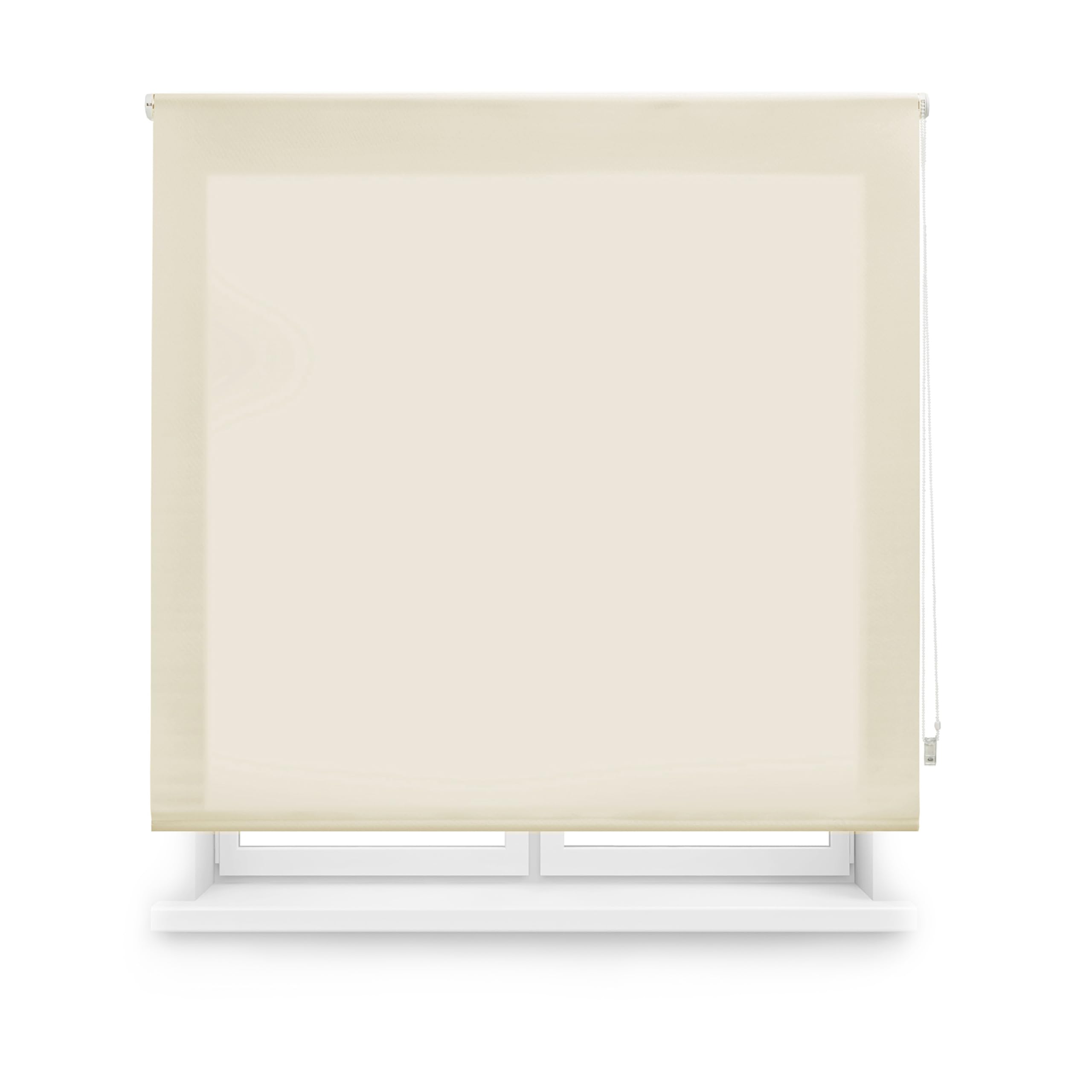 Blindecor Store Enrouleur translucide sur Mesure Store Enrouleur sur Mesure Beige 85 x 250 cm Dimensions du Tissu 82 x 245 cm