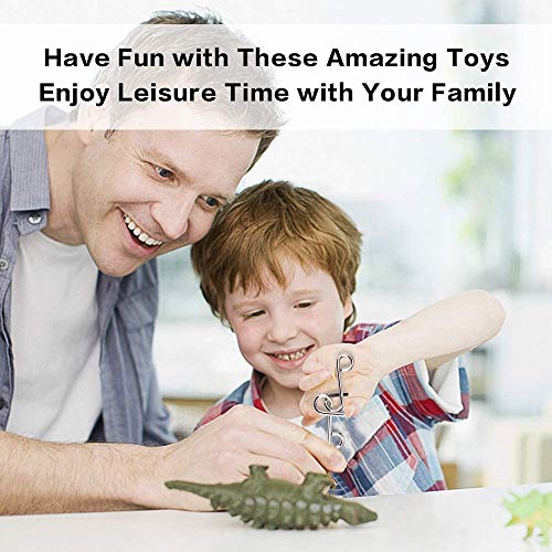 AiYoYo 24 Stück Knobelspiel für Erwachsene und Kinder Geduldspiele IQ Spiele Puzzle 3D Brainteaser Metall Puzzle mitgebsel Jungen Mädchen Spielzeug Geschenk für Weihnachten Ostern Geburtstag