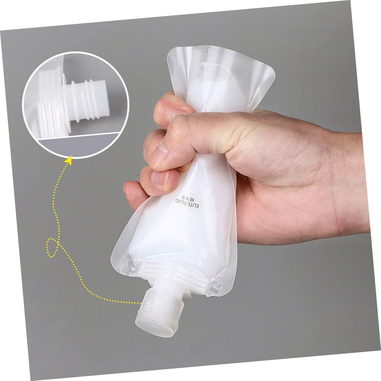 FOMIYES 3sätze Reisegröße Squeeze Bags Emulsion Aufbewahrungstaschen Für Ätherische Öle Wiederverwendbare Und Platzsparende Flaschen Beutel Und Wasserfeste Etiketten