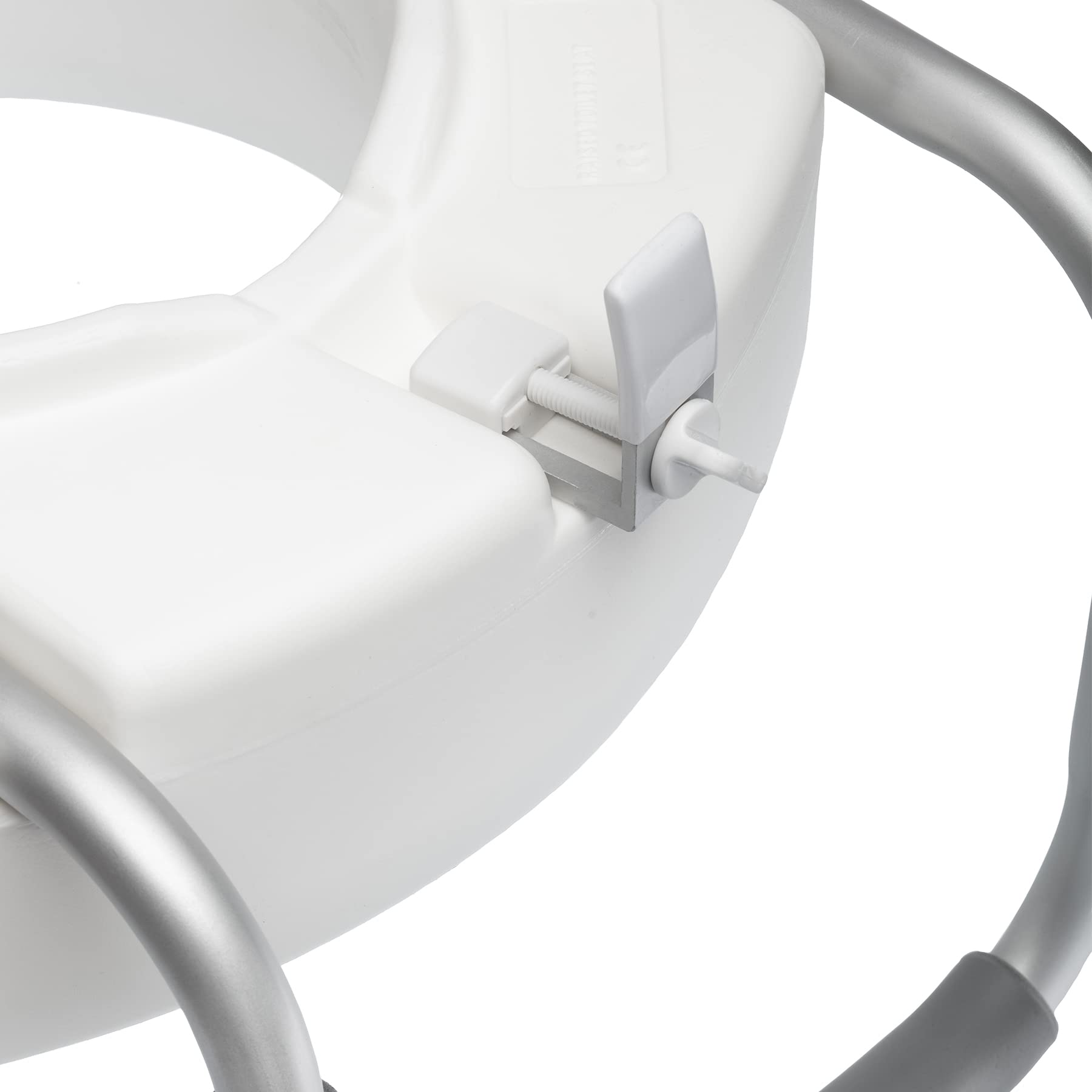 SPES - Rialzo WC per Anziani e Disabili con Braccioli - Rialzo WC Anatomico con Sistema di Fissaggio Regolabile, Rialzo Bagno Disabili e Anziani - Bianco.