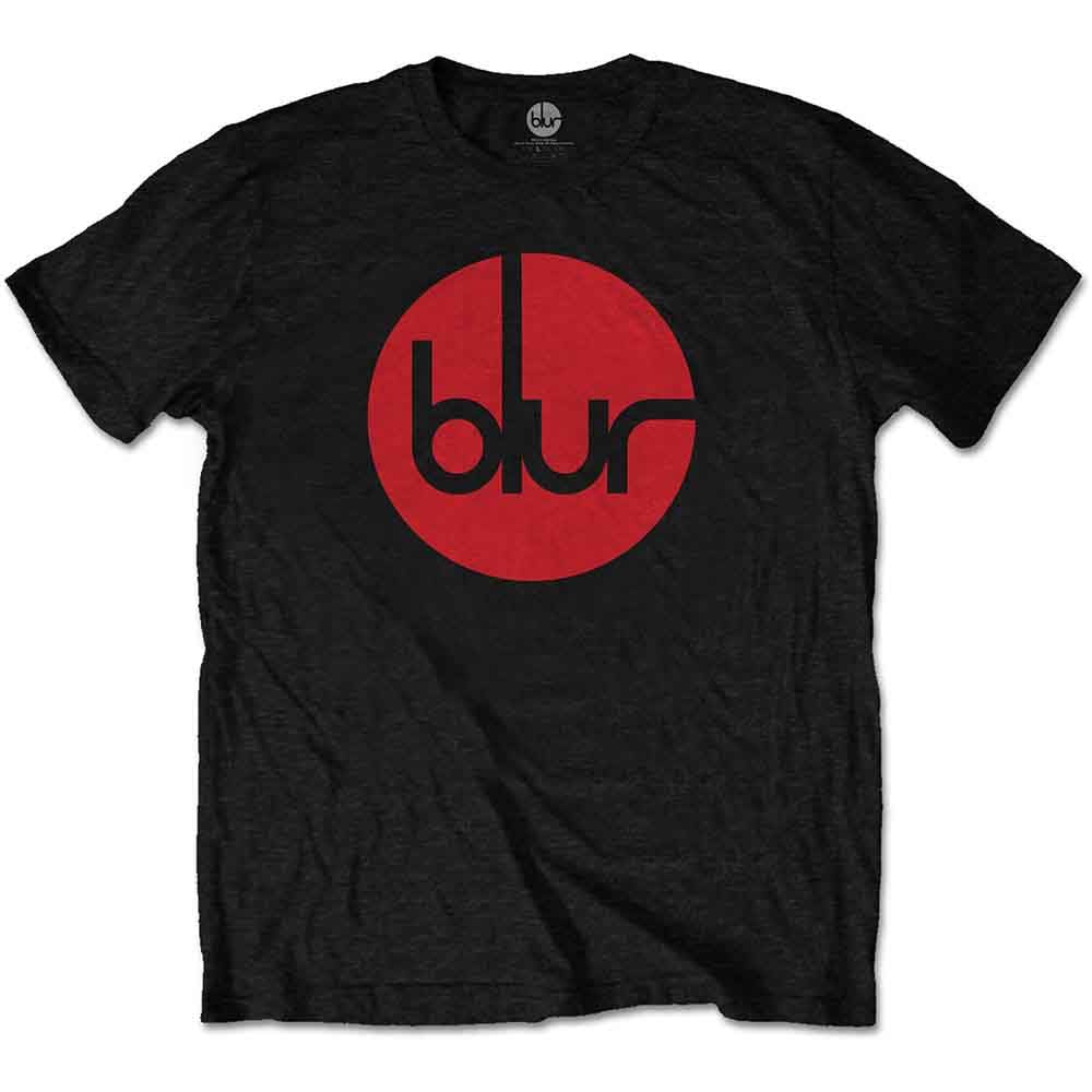 Rock Off Officially Licensed Products Men's Black Blur T Shirt Circle Band Logo Britpop Park Life Official L
