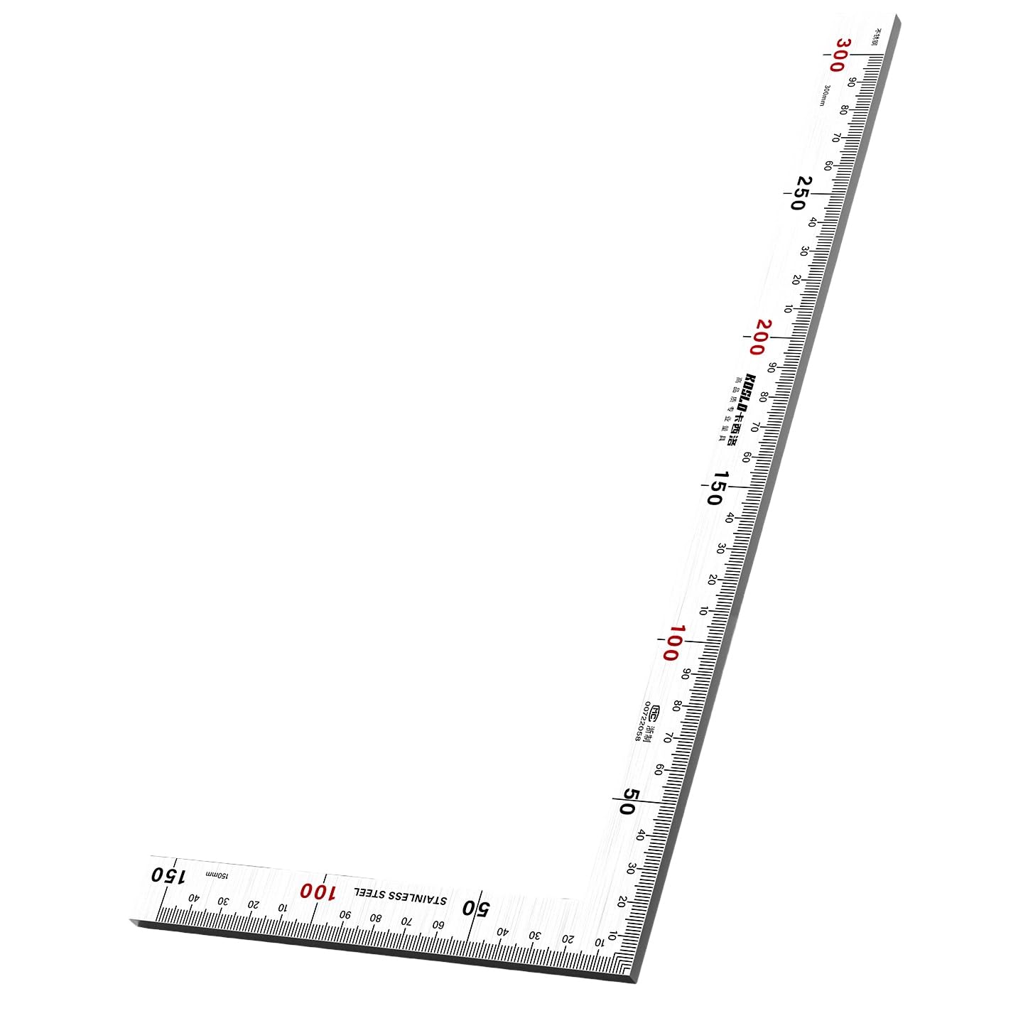Metal Corner Measuring Ruler L Square Tool with Double Sided Scale for Woodworking and Installation Layout Work Carpenter Square Layout L Ruler Measuring Tool Corner Metal Scribing Carpentry Guide