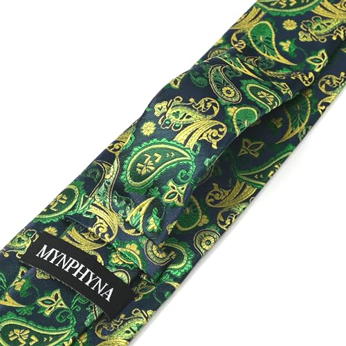 Image of Men's Tie Set with Pocket Square and Cufflinks | 100% microfiber; tie 59 x 3.15 in; square 10 x 10 in; gift box included