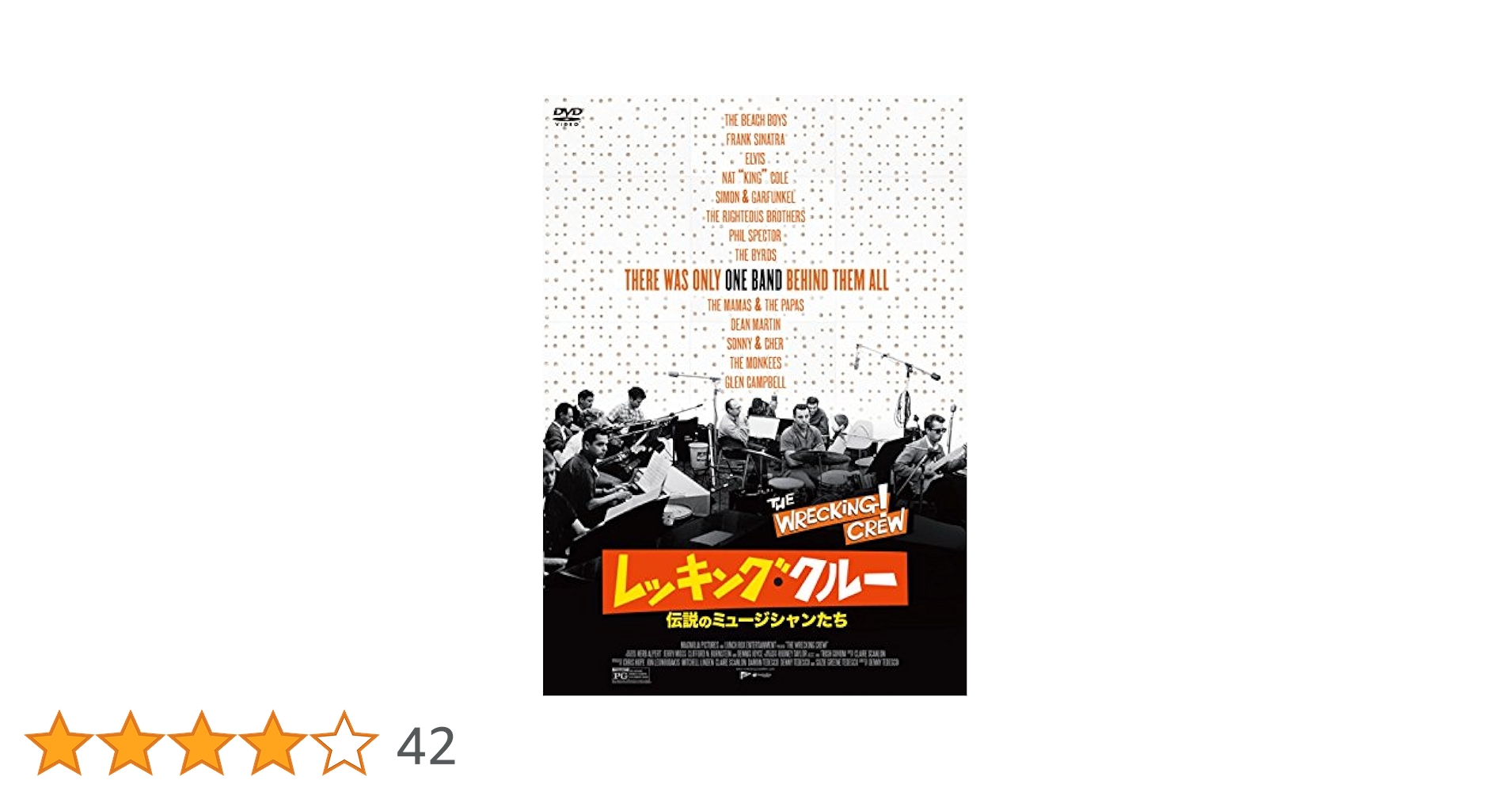 レッキングクルー DVD　ブライアン・ウィルソン新品未使用未開封❗️ Amazon.co.jp: レッキング・クルー ~伝説のミュージシャンたち