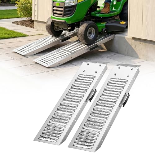 Rampas VEVOR para remolques, 2 piezas 39 x 9 in, acero resistente miniatura 1